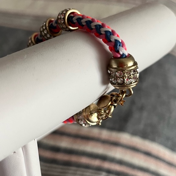 J CREW | rope bracelet | Sliding Crystal Charms - Picture 7 of 16
